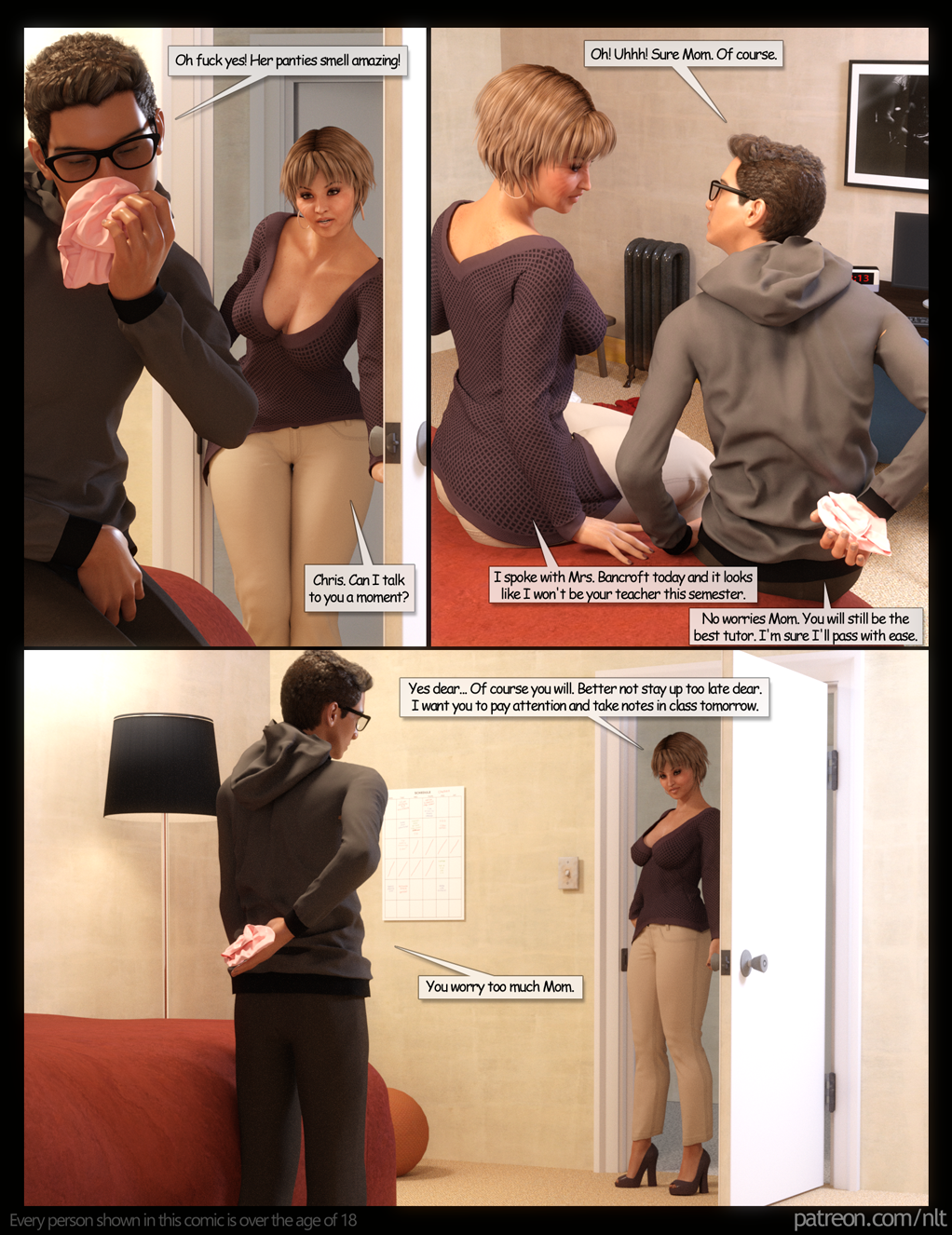 Updated new incest comic by NLT Media For My Son 3D Porn Comic
