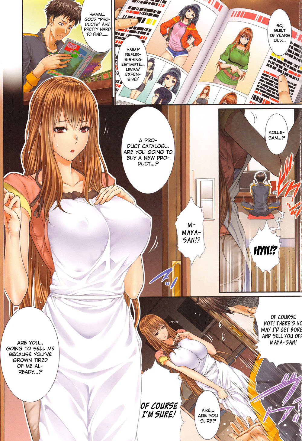 Housewife with amazing big tits impregnated by her young master in Zucchini Shinchiku Bukken Hen Hentai Comics