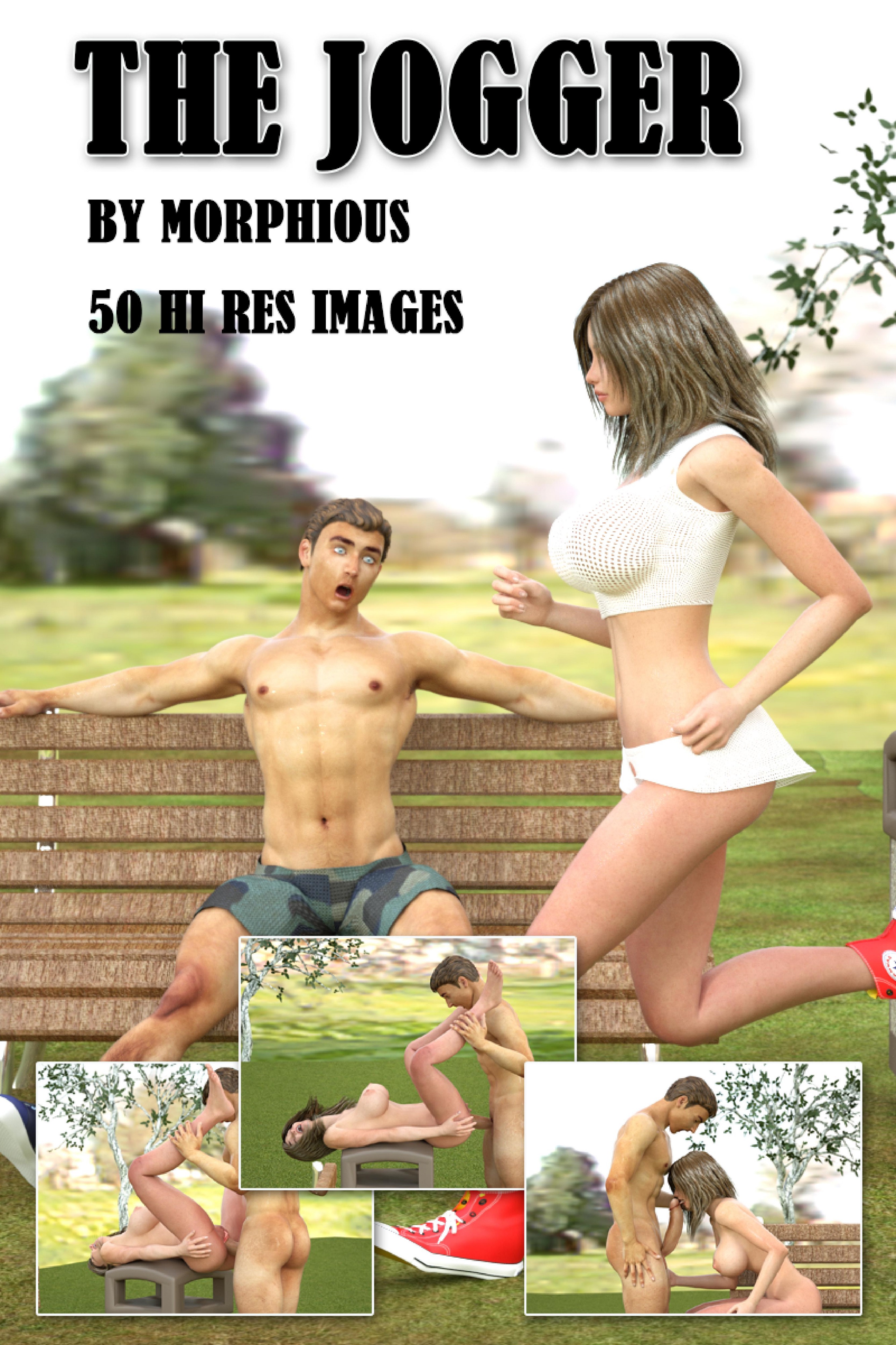 Sports loving girl is running and then fucking outdoors in The Jogger from Morphious 3D Porn Comic