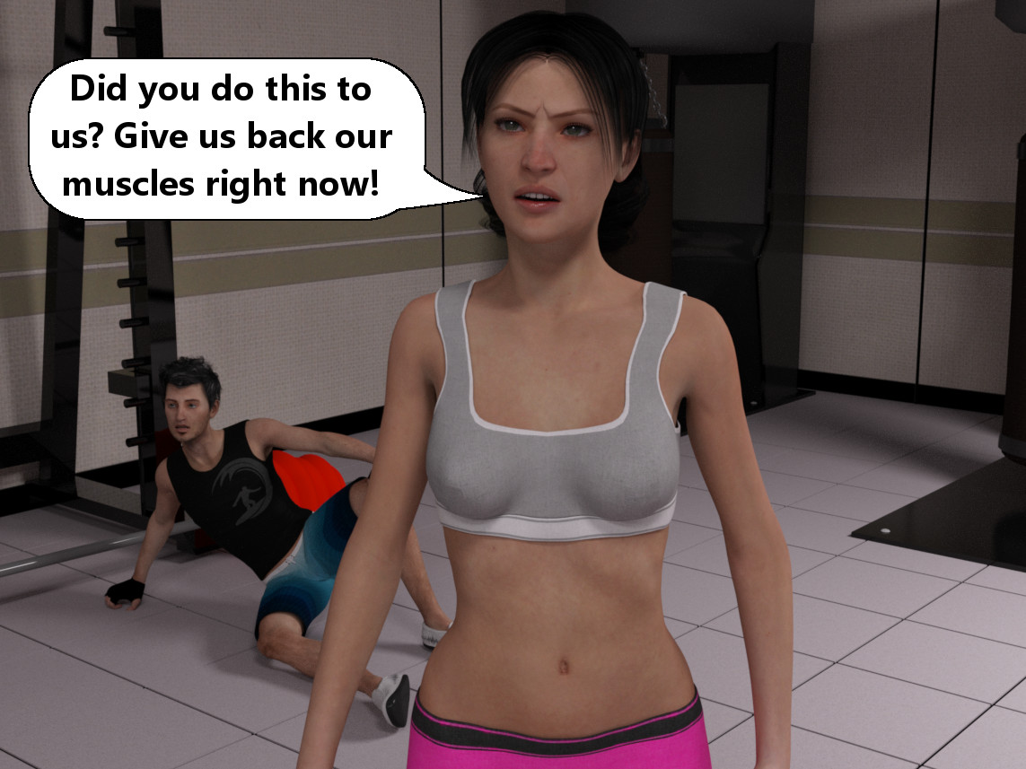 Sexy muscle girl by Adiabatic combustion Taking Gains 3D Porn Comic