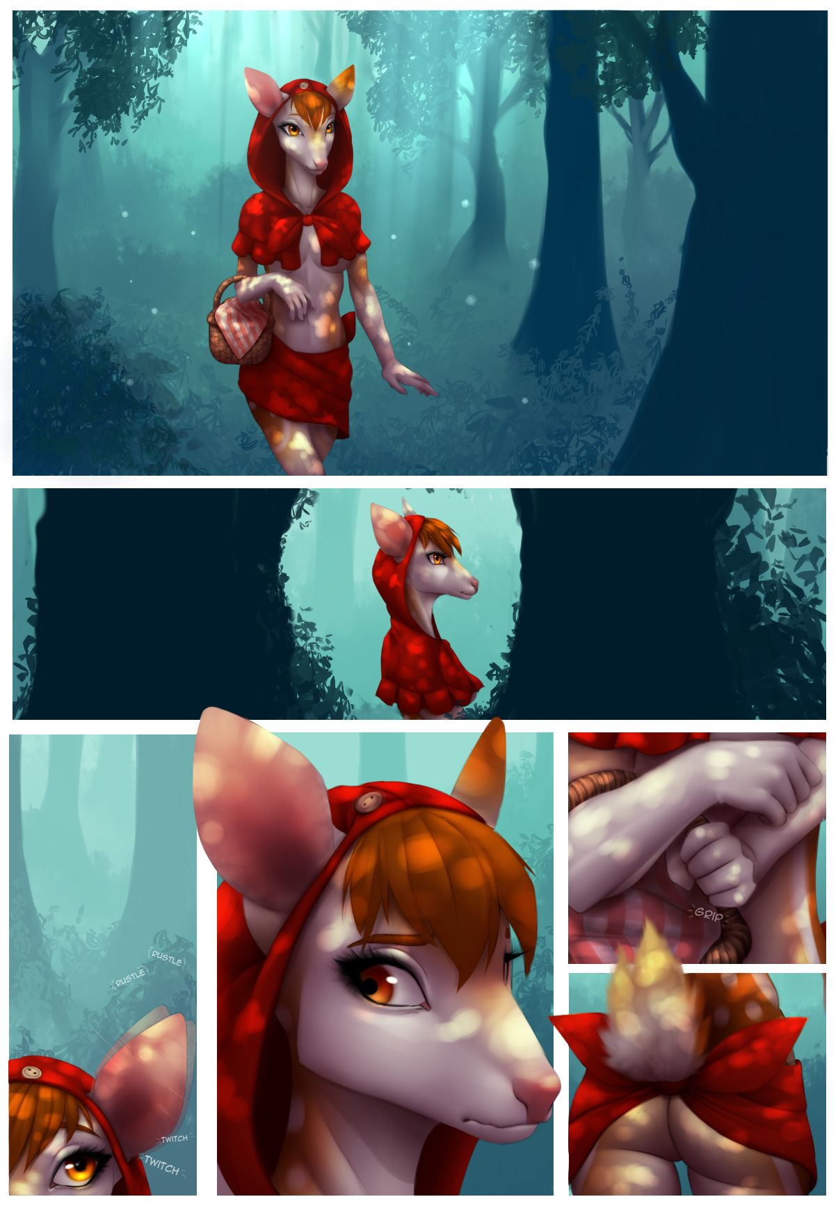 Celeste - Little Red Riding Deer Update Porn Comic