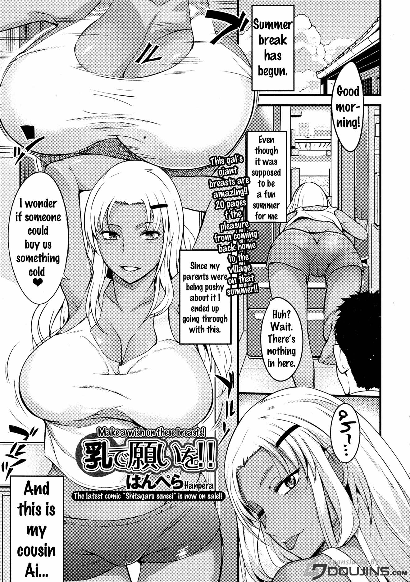 [Hanpera] Chichi de Negai o!! - Make A Wish On These Breasts Hentai Comic