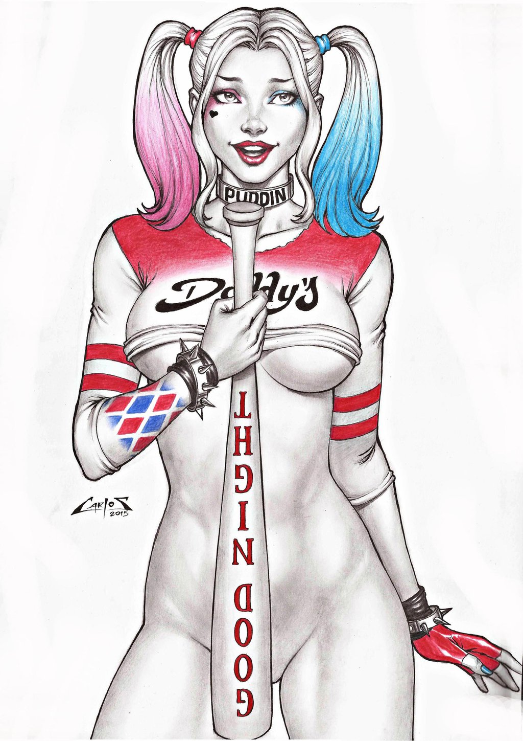 Harley Quinn, BatGirl and Super Girl In Art Collection by Carlos Braga Porn Comic