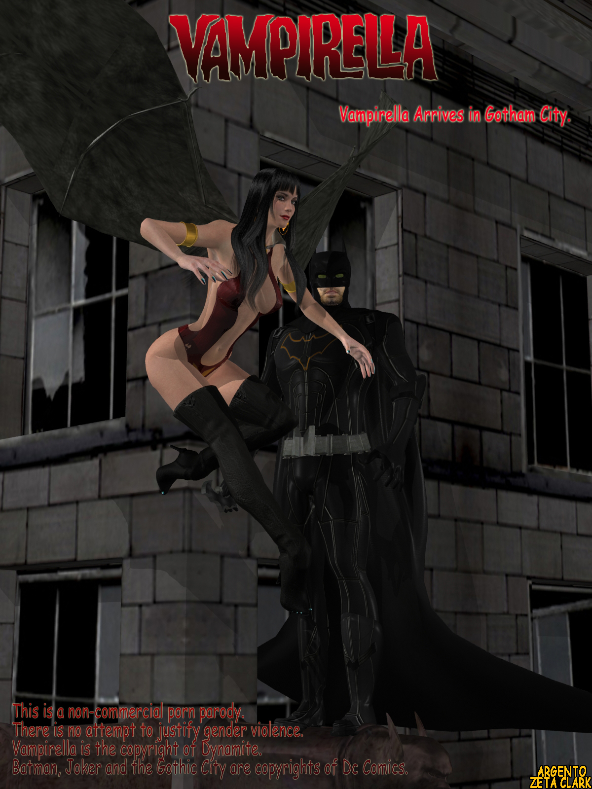 Vampirella Arrives in Gotham City by Argento 3D Porn Comic