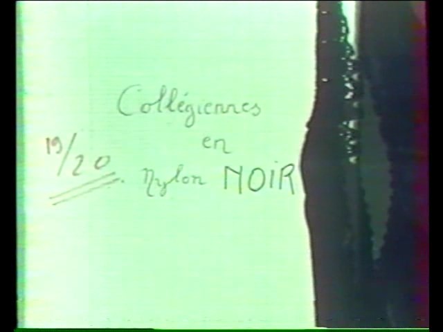 Collégiennes en nylon noir / Школьницы в черном нейлоне )