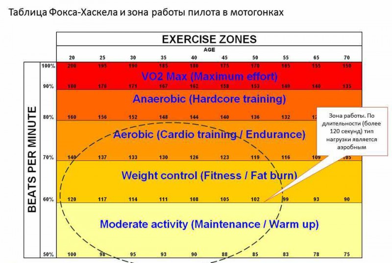 Пульсовой коридор для жиросжигания