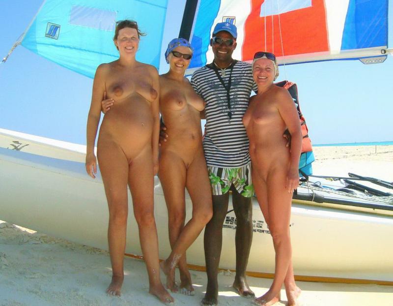 Three Russian Fun Girls Naked Caribbean Vacation At Cuba